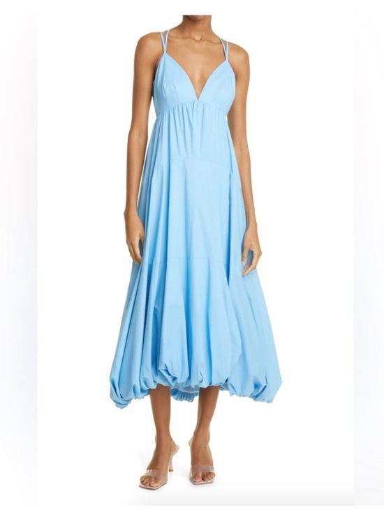 cinq a sept Dresses & Skirts - Cinq à Sept • Effie • sky blue strappy maxi slip dress balloon hem • 6